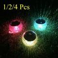 FOCUSSEXY 1/2/4 Pcs Solar Pool Lights Waterproof Floating Ball Pool Light Pool Floating Light LED Glow Globe Pool Night Lamp Color Changing Water Float Light Pool for Fountain Garden Pond Party Decor