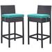 Modway Journey Faux Rattan Outdoor Patio Bar Stool (Set of 2)