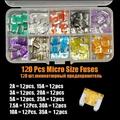 120/60 Pcs Mini Car Fuses Automotive Blade Type Micro Fuse Assortment In Box 2A/3A/5/A/7.5A/10A/15A/20A/25A/30A/35A