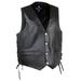 Legendary Peacemaker Mens Leather Motorcycle Vest - 3XLarge