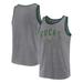 Men's Fanatics Branded Heather Gray Milwaukee Bucks Primary Logo Tank Top