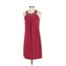 White House Black Market Cocktail Dress - Shift: Red Solid Dresses - Women's Size X-Small