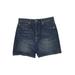 Jessica Simpson Denim Shorts: Blue Print Bottoms - Women's Size 6 - Dark Wash
