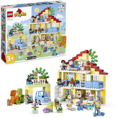 Konstruktionsspielsteine LEGO "3in1 Familienhaus (10994), LEGO DUPLO" Spielbausteine bunt Kinder Ab 3-5 Jahren
