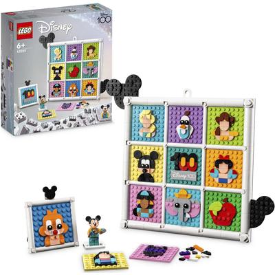 Konstruktionsspielsteine LEGO "100 Jahre Disney Zeichentrickikonen (43221), LEGO Disney" Spielbausteine bunt Kinder Ab 6-8 Jahren