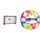 HUDORA Fussballtor Pro Tect - Torwand für Kinder und Erwachsene - Fussball Tor 240 x 160 cm für Garten/Outdoor & Derbystar Brillant Ball Multicolor 4