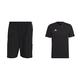 adidas Herren Sq21 Dt Shorts, Black/White, XXL EU & Herren Ent22 Tea T Shirt, Schwarz, XXL EU