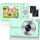 Digital Camera, HD 1080P 44MP Photo Camera, Compact Camera, Mini Digital Cameras, Rechargeable Digital Camera with 16X Digital Zoom for Children, Adults, Girls, Boys, Beginners (Green)