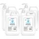 Lakeland Cosmetics antibacterial soap hand wash - 5L Litre with Pump - Vegan anti-bacterial liquid soap hand wash, made in UK (Pack of 4)