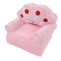 Pssopp Foldable children's Sofa, Comfortable Cute Cartoon Sofa for Living Room Bedroom (3 Layers)