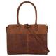 Shopper CLUTY Gr. B/H/T: 36 cm x 28 cm x 13 cm onesize, braun (cognac) Damen Taschen Handtaschen