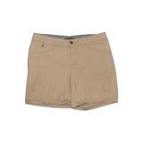 Lee Khaki Shorts: Tan Solid Bottoms - Women's Size 10