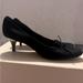 Kate Spade Shoes | Kate Spade New York Black Suede Heels With Italian Leather Women’s Size 6 | Color: Black | Size: 6