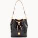 Dooney & Bourke Bags | Dooney & Bourke Italian Patent Drawstring Signature Leathers Patent Collection | Color: Black/Tan | Size: Os