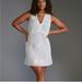 Anthropologie Dresses | Anthropoligie X Not So Serious By Pallavi Mohan Deep-V Mini Dress For -Size L | Color: White | Size: L