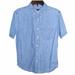 American Eagle Outfitters Tops | Cute American Eagle Outfitters Blue Polka Dot S/S Button-Up Shirt Size M Guc | Color: Blue/White | Size: M