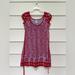 Free People Dresses | Free People. Cap Sleeve Sheath Dress With Tie. Size:2 | Color: Purple/Red | Size: 2