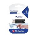 Verbatim Pinstripe USB Drive 16GB Blue - 49068