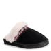 MUK LUKS Dawn Suede Scuff - Womens 10 Black Slipper Medium