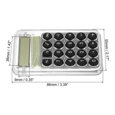 Desktop Calculator 8 Digit Mini Pocket Desk Calculator Style 1 Black