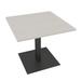 34" Small Square Table Square Metal Base Conference Room Breakroom