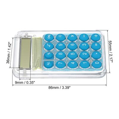 Desktop Calculator 8 Digit Mini Pocket Desk Calculator Style 1 Blue