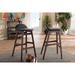 Baxton Studio Bloom Scandinavian Style Faux Leather Upholstered 30-Inches Bar Stool