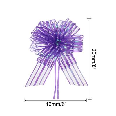15pcs 6 Inch Organza Large Pull Bow Gift Wrapping Bows Chiffon