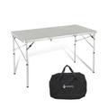 ARROWHEAD Outdoor Rectangular 47.24" L x 23.62" W Outdoor Picnic Table Wood/Metal in Gray | 28 H x 47.24 W x 23.62 D in | Wayfair KKS0306U