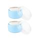 2 Set After-Bath Powder Puff Box Empty Body Powder Container with Bath Powder Puffs and Sifter for Home and Travel