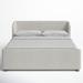 Joss & Main Kris Platform Bed Performance Fabric/Upholstered/Polyester in White | 40 H x 61 W x 60 D in | Wayfair BD4C7F1D81274D248DE18DD0AB85E747