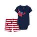 Carter s Child of Mine Baby Boy Patriotic Bodysuit and Pant Set 2-Piece Sizes Preemie-12M