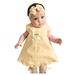 Summer Dresses For Girls Maxi Outfit Baby Sleeveless Bow Set Casual Headband Skirt Formal Dress