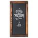 Loon Peak® Wooden Wall Mounted Chalkboard Wood/Manufactured Wood in Brown | 25.56 H x 12.56 W x 0.85 D in | Wayfair