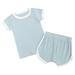 NIUREDLTD Children s Pajamas Pure Cotton Middle And Young Children s Top Baby Clogs Household Clothing Set Size 100