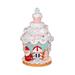 The Holiday Aisle® Gingerbread Man Cake House w/ Lights, Cotton in Blue | 7.87 H x 4.53 W x 4.53 D in | Wayfair 2938BEDC83EB43ED8C83334C3BB0FF40