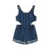 Sprifallbaby Baby Girl Suspender Jumpsuit Sleeveless Denim Rompers Shorts Newborn Summer Casual Clothes Streetwear 0-3T