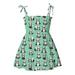 Rovga Fashion Dresses For Girls Baby Kids Sleeveless Strap Summer Beach Dresses Casual Clothes