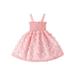 Girls Ruched Princess Dress Casual Butterfly A-Line Party Dress for Beach Party Wear Summer Clothing