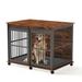 Tucker Murphy Pet™ 43.7" Dog Crate Furniture w/ Cushion For Medium To Large Pets Wood in Brown | 34.6 H x 43.7 W x 30 D in | Wayfair