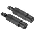 Uxcell Pack of 2 S Video DIN Mini Female Socket 4 Pin Signal Transmission