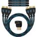 HDMI Cable 6 ft 3-Pack Premium HDMI Cord Type High Speed with Ethernet Supports HDMI 2.0b 4K 60hz HDR