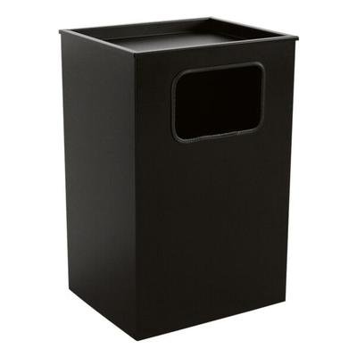SZ Metall Standaschenbecher Stahlblech 28 Liter schwarz, 40x62x43 cm