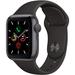 Restored Apple Watch 5 GPS 44mm Space Gray Aluminum Case Black Sport Band MWVF2LL/A (Refurbished)
