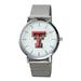 Men's Silver Texas Tech Red Raiders Plexus Stainless Steel Watch