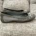 Coach Shoes | Coach Grey Patent Leather Monogrammed Flats For Women, Size 6 1/2 | Color: Gray | Size: 6.5