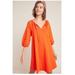 Anthropologie Dresses | Anthropologie Women's Red Orange Anais Tunic Mini Dress Size Small | Color: Orange | Size: Small