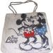 Disney Bags | Disney True Love Minnie Kissing Mickey Mouse Canvas Tote Shoulder Handbag | Color: Cream/Red | Size: Os