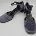 Gucci Shoes | Gucci Light Purple Velvet Ankle Strap Block Heels Size 37 1/2 | Color: Purple | Size: 7.5