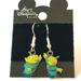 Disney Jewelry | Disney Pixar Toy Story Earrings Little Green Men Aliens Disneyana Vintage | Color: Blue/Green | Size: Os